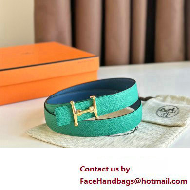 Hermes Mors H belt buckle  &  Reversible leather strap 24 mm 04 2023